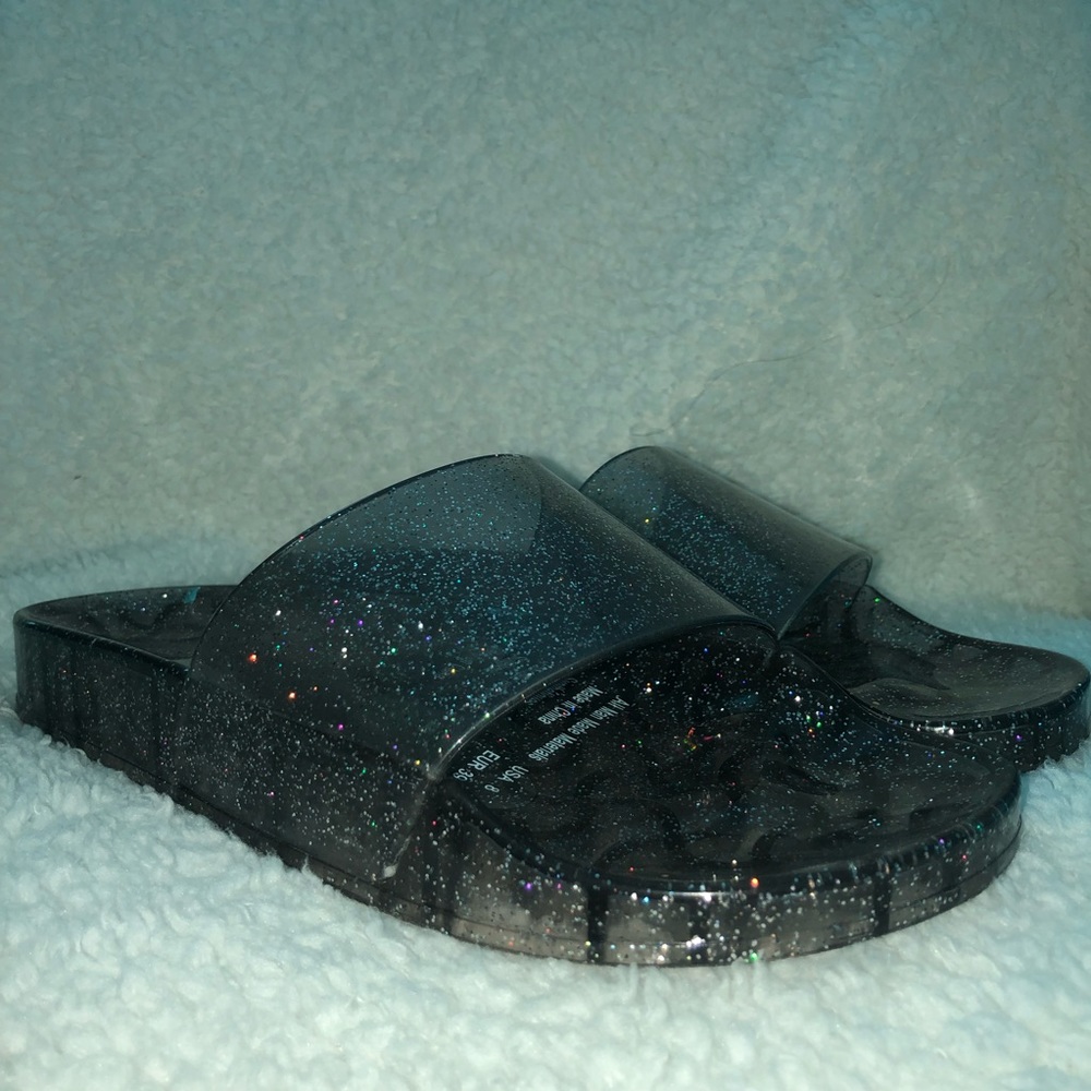 Clear Glitter Slides💎✨